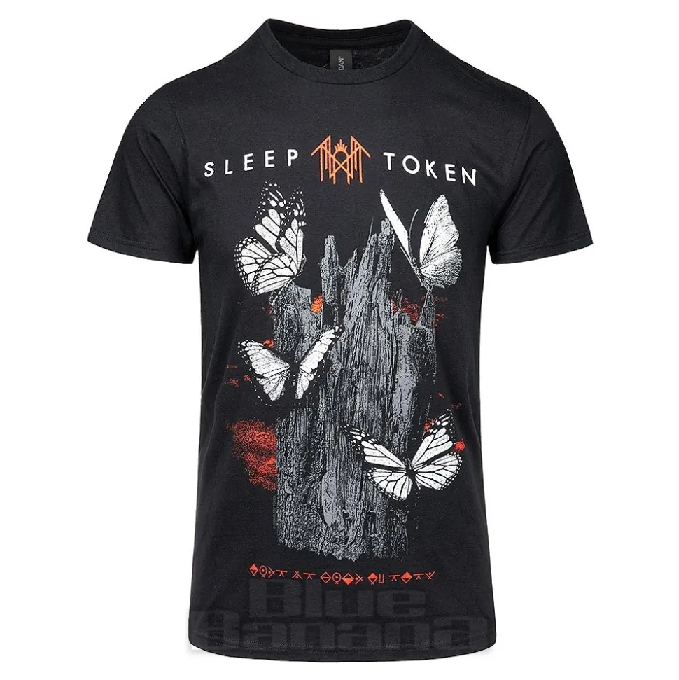 Official Sleep Token Unisex Butterflies T-Shirt (Black)