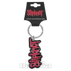 Official Slipknot Logo Keychain (Red/Black)