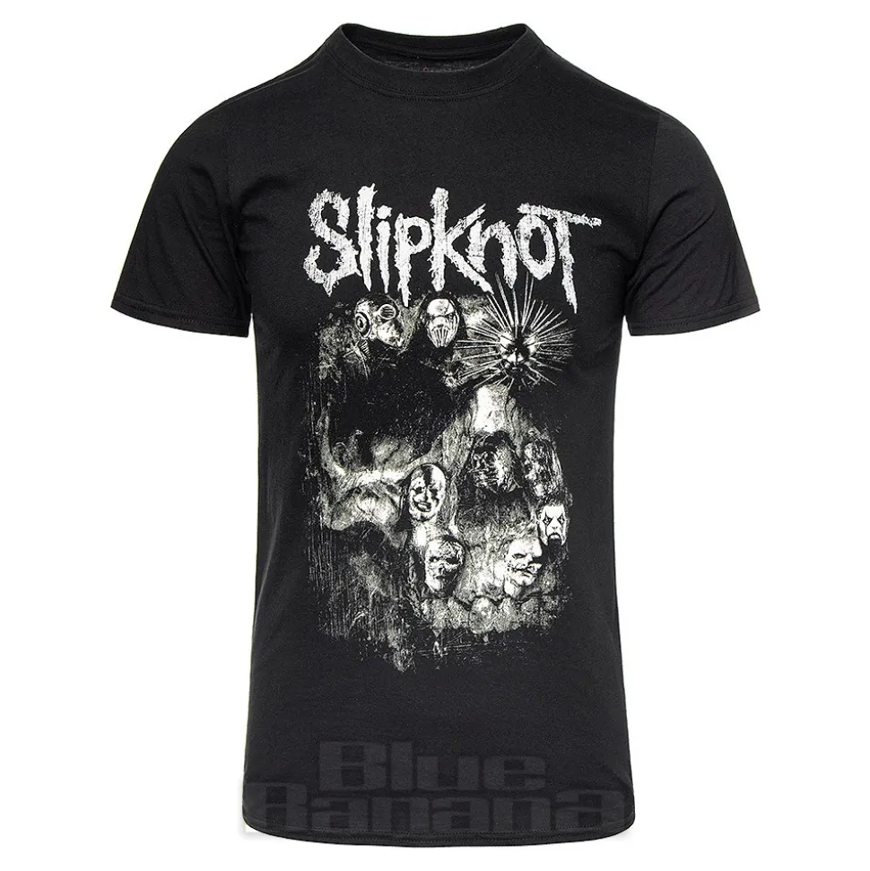 Official Slipknot Skull Group T Shirt (Black)