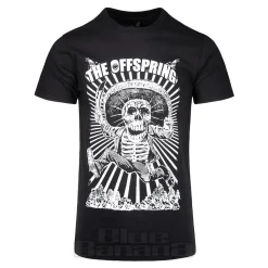 Official The Offspring Jumping Skeleton T Shirt (Black)
