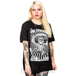 Official The Offspring Jumping Skeleton T Shirt (Black)