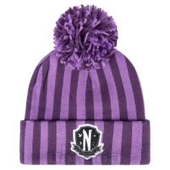 Official Wednesday Nevermore Bobble Hat (Purple)