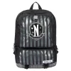 Official Wednesday Nevermore Backpack (Black/Grey)