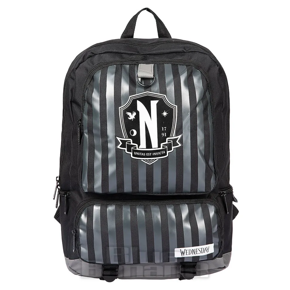 Official Wednesday Nevermore Backpack (Black/Grey)
