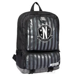 Official Wednesday Nevermore Backpack (Black/Grey)