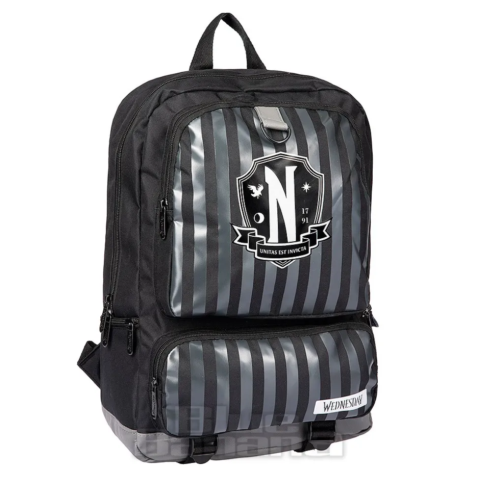 Official Wednesday Nevermore Backpack (Black/Grey)