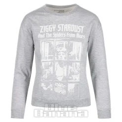 Official Ziggy Stardust Crew Neck Sweatshirt (Grey)