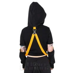 Poizen Industries Dystopian Hoodie (Black/Orange)