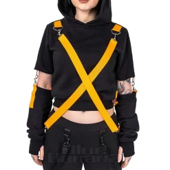 Poizen Industries Dystopian Hoodie (Black/Orange)