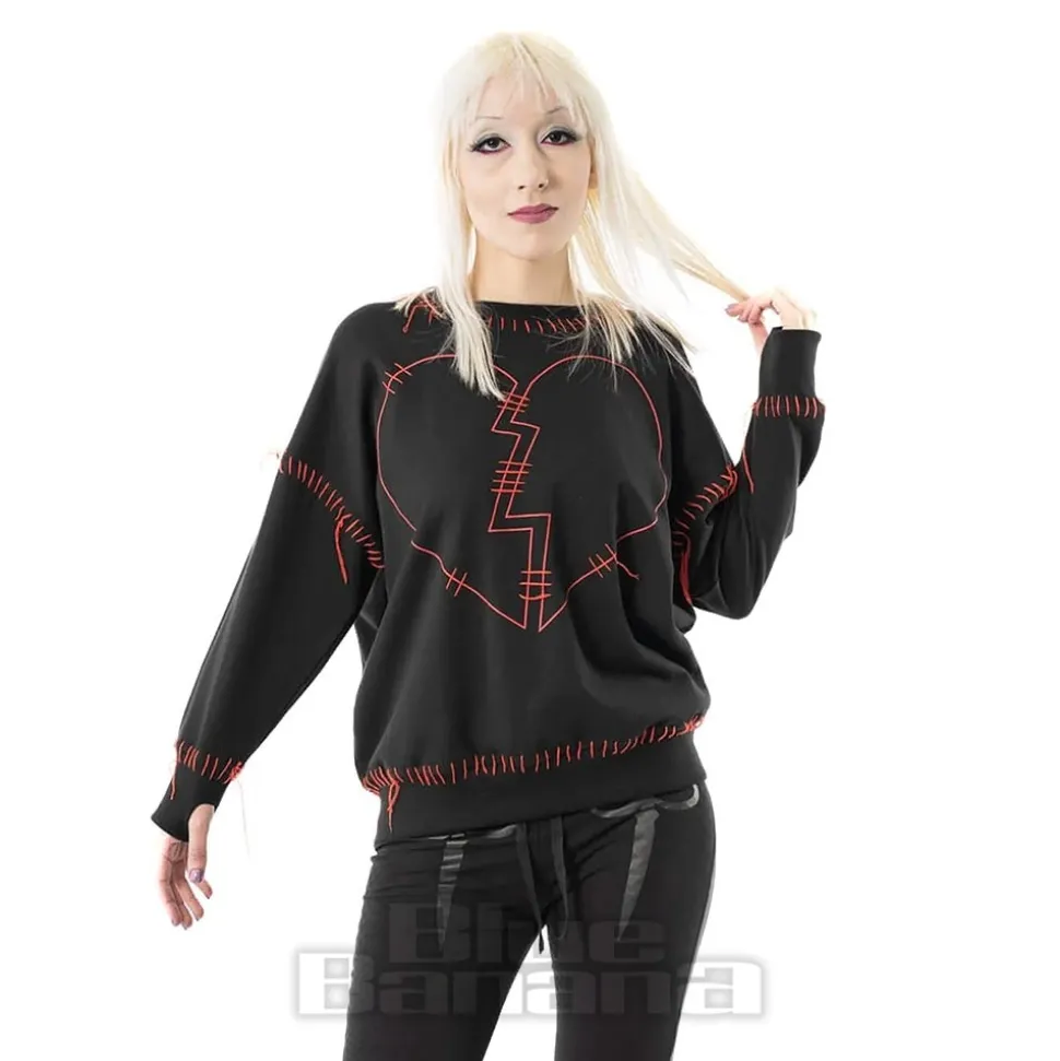 Poizen Industries Hanalei Broken Heart Jumper (Black/Red)