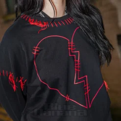 Poizen Industries Hanalei Broken Heart Jumper (Black/Red)