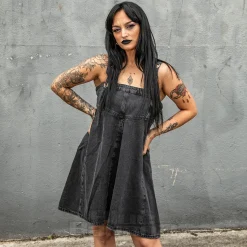 Ragged Priest Dilemma Dress (Charcoal)