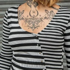 Ragged Priest Talley Top (Grey/Black)