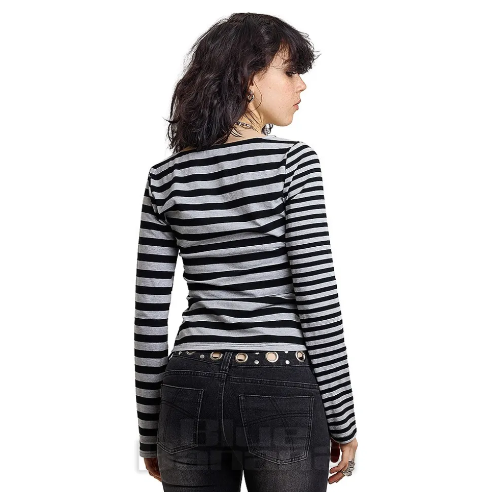 Ragged Priest Talley Top (Grey/Black)