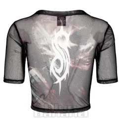 Slipknot The End Mesh Crop T-Shirt (Black)