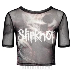 Slipknot The End Mesh Crop T-Shirt (Black)