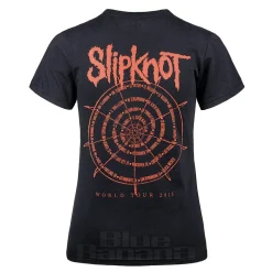 Slipknot Wheel Ladies T Shirt (Black)