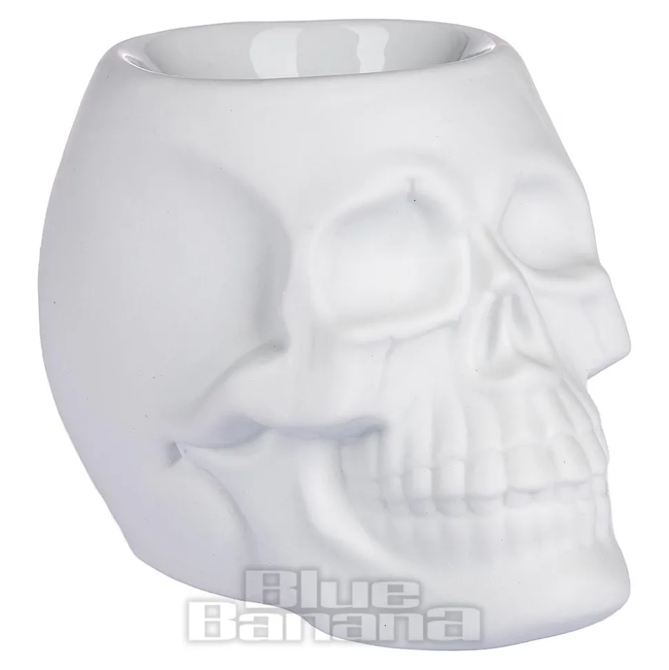 Something Different Skull Oil Burner (White)