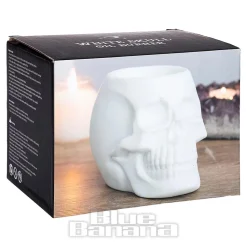 Something Different Skull Oil Burner (White)