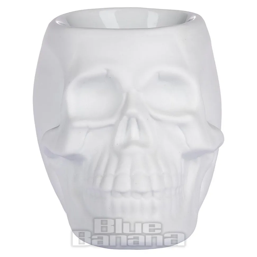 Something Different Skull Oil Burner (White)