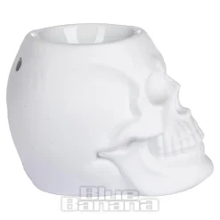 Something Different Skull Oil Burner (White)