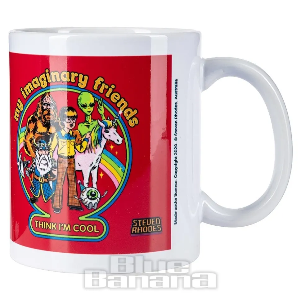 Steven Rhodes Imaginary Friends Retro Mug (Multicoloured)