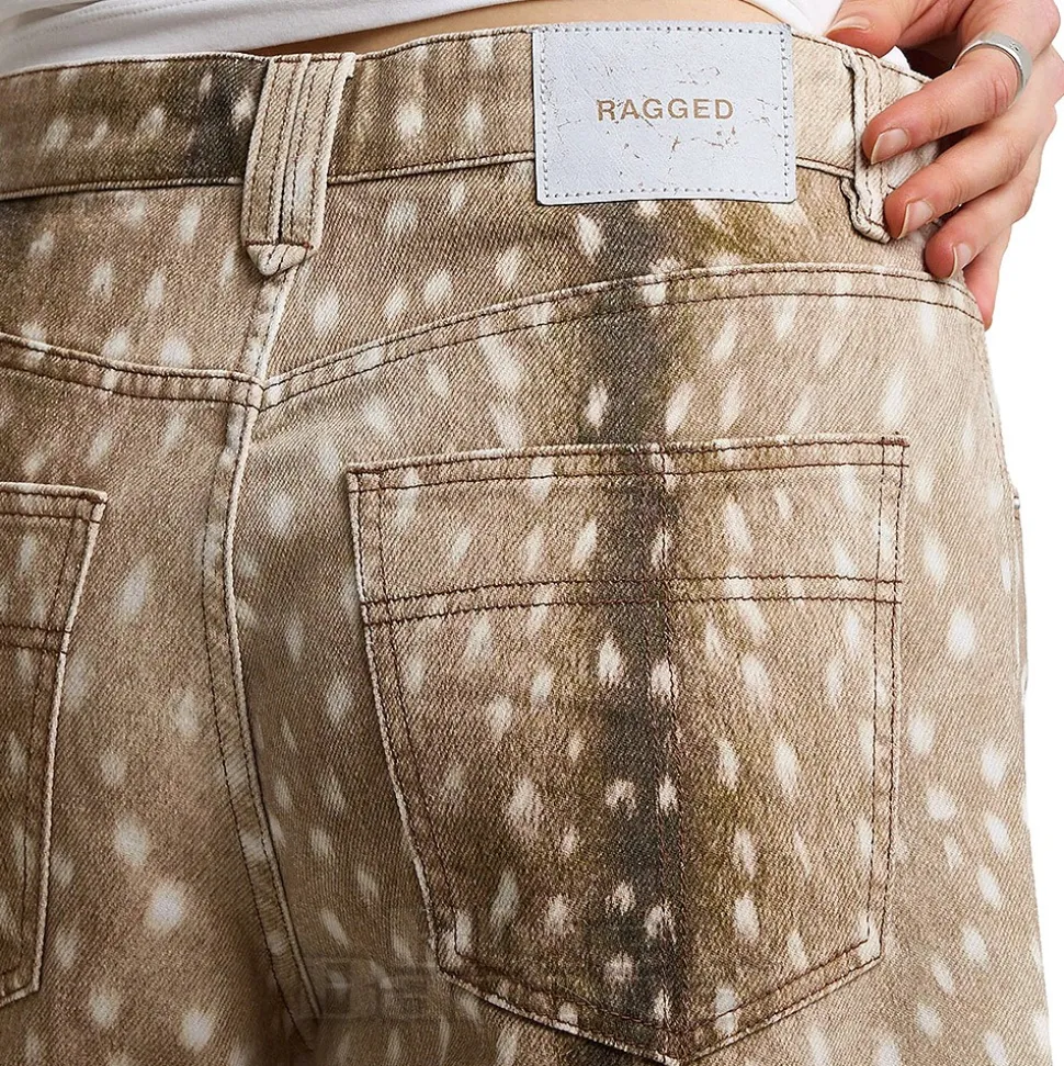 The Ragged Priest Doe Jorts (Beige)