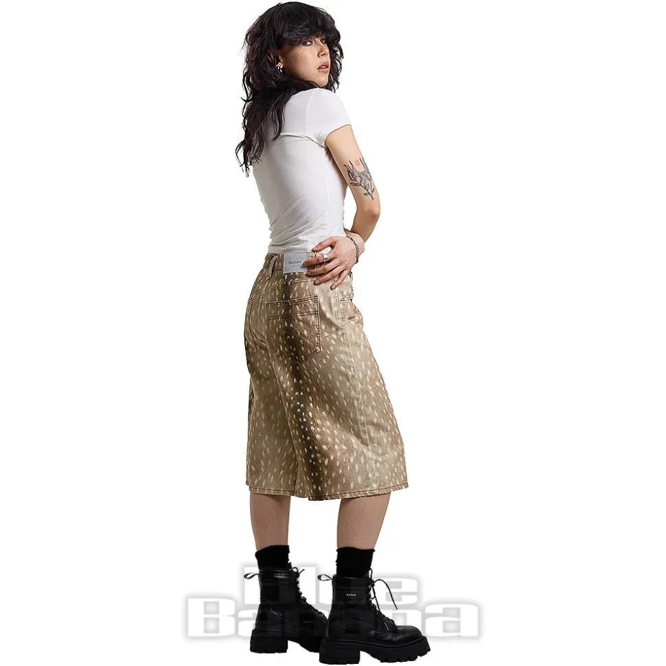 The Ragged Priest Doe Jorts (Beige)