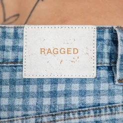 The Ragged Priest Gingham Jeans (Blue)
