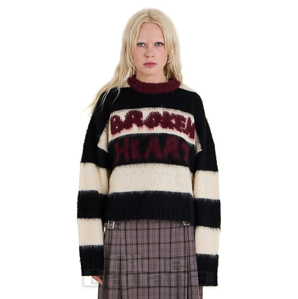 The Ragged Priest Tragic Jumper (Black/White)