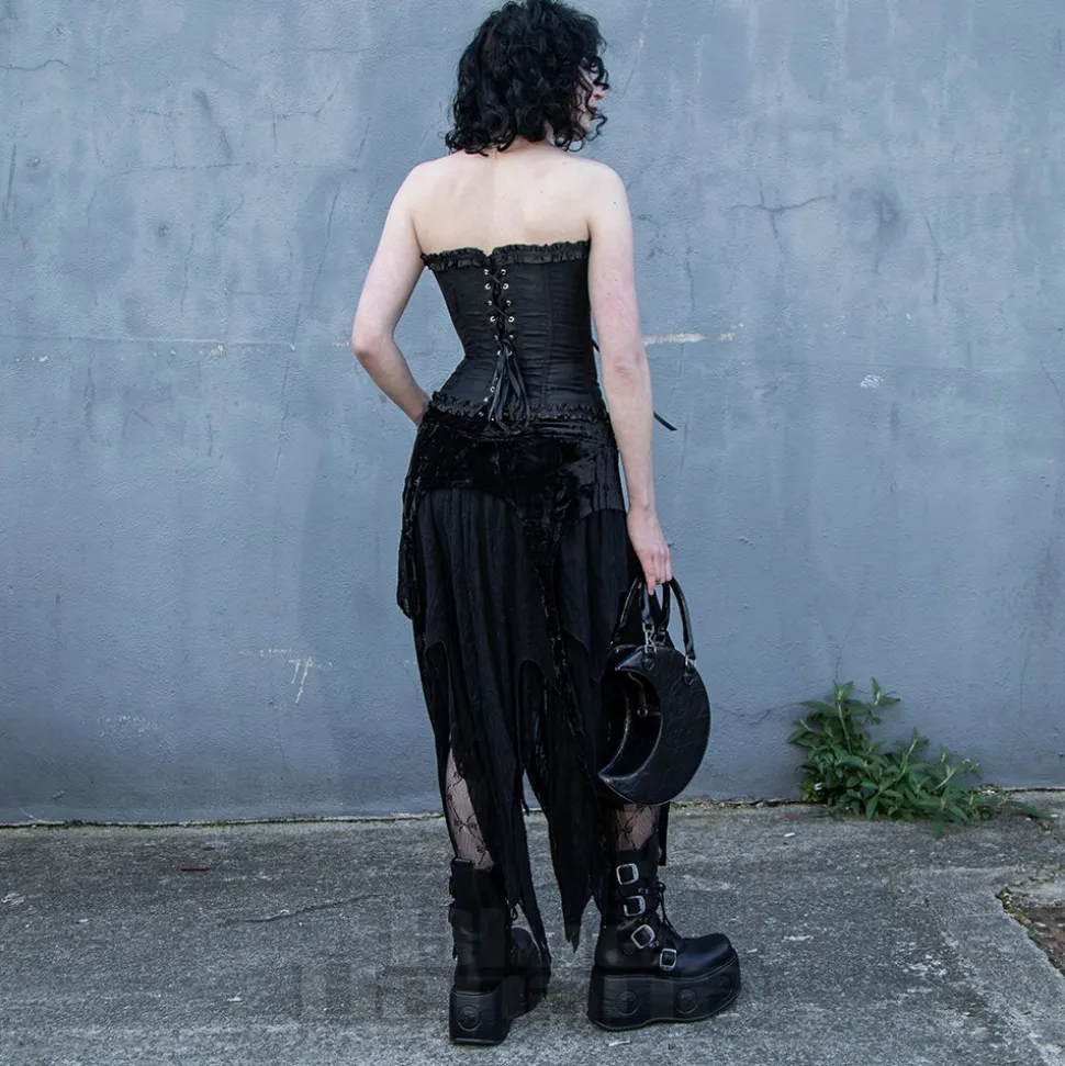 Vixxsin Dahlia Gothic Corset (Black)