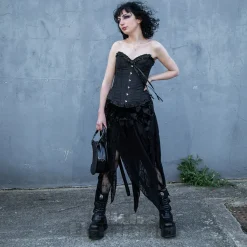 Vixxsin Dahlia Gothic Corset (Black)