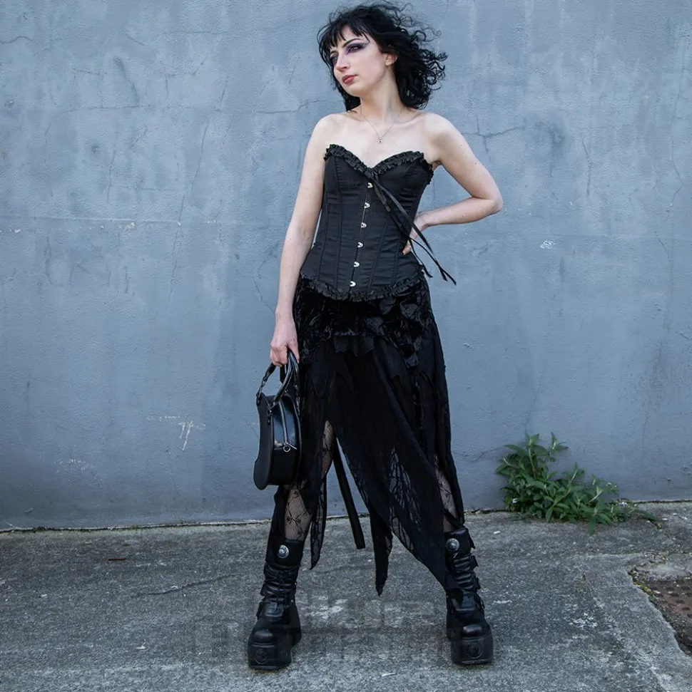 Vixxsin Dahlia Gothic Corset (Black)