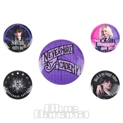 Wednesday Addams Assorted Badges Pack (Multicoloured)